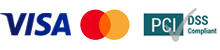 credit cards and PCI logos