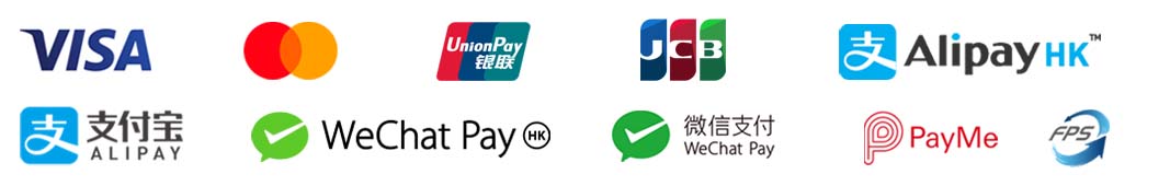 Assorted payment method logos